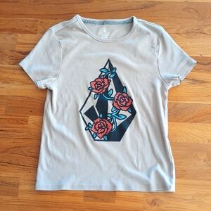 NWOT - Volcom True to This T-shirt - Girls L